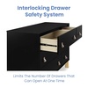 image:imagebabyGap Legacy 6 Drawer Dresser with Leather Pulls and Interlocking Drawers by Delta Children  Greenguard Gold Certified Sage Green wNaturalEbonyNatural