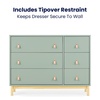 image:imagebabyGap Legacy 6 Drawer Dresser with Leather Pulls and Interlocking Drawers by Delta Children  Greenguard Gold Certified Sage Green wNaturalSage Green WNatural