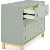 image:imagebabyGap Legacy 6 Drawer Dresser with Leather Pulls and Interlocking Drawers by Delta Children  Greenguard Gold Certified Sage Green wNaturalSage Green WNatural
