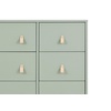 image:imagebabyGap Legacy 6 Drawer Dresser with Leather Pulls and Interlocking Drawers by Delta Children  Greenguard Gold Certified Sage Green wNaturalSage Green WNatural