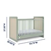 image:imagebabyGap Liam 4in1 Convertible Crib by Delta Children  Greenguard Gold Certified  Converts to Toddler Bed Daybed Sofa  3 Adjustable Heights  Easy to Assemble Wooden Crib Sage GreenNaturalSage GreenNatural