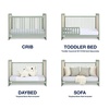 image:imagebabyGap Liam 4in1 Convertible Crib by Delta Children  Greenguard Gold Certified  Converts to Toddler Bed Daybed Sofa  3 Adjustable Heights  Easy to Assemble Wooden Crib Sage GreenNaturalSage GreenNatural