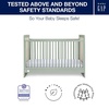 image:imagebabyGap Liam 4in1 Convertible Crib by Delta Children  Greenguard Gold Certified  Converts to Toddler Bed Daybed Sofa  3 Adjustable Heights  Easy to Assemble Wooden Crib Sage GreenNaturalSage GreenNatural