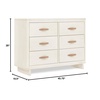 image:imagebabyGap Skye 6 Drawer Dresser with Interlocking Drawers by Delta Children  Greenguard Gold Certified AcornAntique White