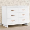 image:imagebabyGap Skye 6 Drawer Dresser with Interlocking Drawers by Delta Children  Greenguard Gold Certified AcornBianca White
