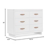 image:imagebabyGap Skye 6 Drawer Dresser with Interlocking Drawers by Delta Children  Greenguard Gold Certified AcornBianca White
