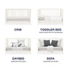 image:imagebabyGap Wren 4in1 Convertible Crib by Delta Children  Greenguard Gold Certified AcornAntique White