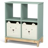 image:imagebabyGap by Delta Children Brannan Bear Bookcase with Bins Sage GreenSage Green