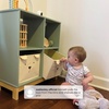 image:imagebabyGap by Delta Children Brannan Bear Bookcase with Bins Sage GreenSage Green