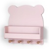 image:imagebabyGap by Delta Children Brannan Bear Wall Shelf with 4 Hooks WhiteBlush