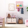 image:imagebabyGap by Delta Children Brannan Bear Wall Shelf with 4 Hooks WhiteBlush