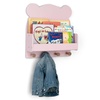 image:imagebabyGap by Delta Children Brannan Bear Wall Shelf with 4 Hooks WhiteBlush