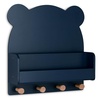 image:imagebabyGap by Delta Children Brannan Bear Wall Shelf with 4 Hooks WhiteNavy