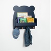 image:imagebabyGap by Delta Children Brannan Bear Wall Shelf with 4 Hooks WhiteNavy