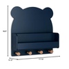 image:imagebabyGap by Delta Children Brannan Bear Wall Shelf with 4 Hooks WhiteNavy