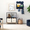 image:imagebabyGap by Delta Children Brannan Bear Wall Shelf with 4 Hooks WhiteNavy