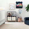 image:imagebabyGap by Delta Children Brannan Bear Wall Shelf with 4 Hooks WhiteNavy