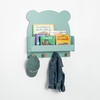 image:imagebabyGap by Delta Children Brannan Bear Wall Shelf with 4 Hooks WhiteSage Green