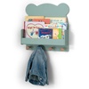 image:imagebabyGap by Delta Children Brannan Bear Wall Shelf with 4 Hooks WhiteSage Green