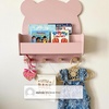 image:imagebabyGap by Delta Children Brannan Bear Wall Shelf with 4 Hooks WhiteSage Green