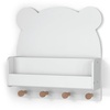 image:imagebabyGap by Delta Children Brannan Bear Wall Shelf with 4 Hooks WhiteWhite