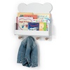 image:imagebabyGap by Delta Children Brannan Bear Wall Shelf with 4 Hooks WhiteWhite