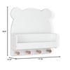 image:imagebabyGap by Delta Children Brannan Bear Wall Shelf with 4 Hooks WhiteWhite
