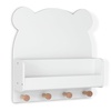 image:imagebabyGap by Delta Children Brannan Bear Wall Shelf with 4 Hooks WhiteWhite