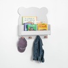 image:imagebabyGap by Delta Children Brannan Bear Wall Shelf with 4 Hooks WhiteWhite