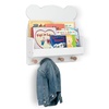 image:imagebabyGap by Delta Children Brannan Bear Wall Shelf with 4 Hooks WhiteWhite