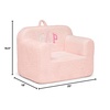 image:imagebabyGap by Delta Children Personalized Sherpa Chair  Greenguard Gold Certified PinkPink