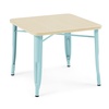 Aqua With Natural Birch