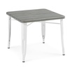 image:imageDelta Children Bistro Kids Play Table  Ideal for Arts amp Crafts Snack Time Homeschooling Homework amp More Aqua MetalNatural BirchWhite With Grey Barnboard