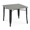 image:imageDelta Children Bistro Kids Play Table  Ideal for Arts amp Crafts Snack Time Homeschooling Homework amp More Grey MetalNatural BirchBlack With Grey Barnboard