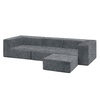 image:imageDelta Children Cozee 4Piece Sectional Sofa Set 20D x 20W x 155H Grey4Piece Sectional Sofa Set