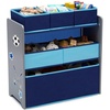 image:imageDelta Children Design and Store 6 Bin Toy Organizer WhitePinkGreyBlue