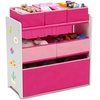 image:imageDelta Children Design and Store 6 Bin Toy Organizer WhitePinkWhitePink