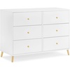 image:imageDelta Children Essex 6 Drawer Dresser BlackNaturalBianca WhiteNatural