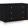 image:imageDelta Children Essex 6 Drawer Dresser BlackNaturalBlackNatural
