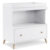 image:imageDelta Children Essex Convertible Changing Table with Drawer EbonyNaturalBianca WhiteNatural