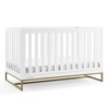 image:imageDelta Children Jade 4in1 Convertible Crib  Greenguard Gold Certified Bianca WhiteBronzeBianca WhiteBronze
