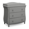 image:imageDelta Children Lancaster 3 Drawer Dresser with Changing Top and Interlocking Drawers  Greenguard Gold Certified Bianca WhiteGrey