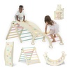 image:imageDelta Children Lil Climber Gym  Indoor Climbing GymJungle Gym for Kids  Montessori Toy with Reversible ArchRocking Chair Reversible Rock WallSlide Ramp and Pikler Triangle  for Toddlers 3