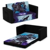 image:imageDelta Children Marvel Black Panther Cozee FlipOut Sofa with Memory Foam  2in1 Convertible Sofa to Lounger BlackMarvel Black Panther