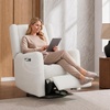image:imageDelta Children Mercer Electronic Power Recliner and Swivel Glider with USB Port in LiveSmart Performance Fabric  Water Repellent amp Stain Resistant PearlPearl