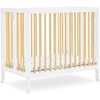 image:imageDelta Children Mia Portable Folding Mini Crib with 15Inch Mattress  Greenguard Gold Certified Bianca WhiteNaturalBianca WhiteNatural