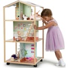 image:imageDelta Children Moveable Mansion Dollhouse  360Degree Play Dollhouse with Wheeled Base  Includes 16 Accessories  Fits 12inch Dolls  Pretend Play Dream Gift for Ages 3