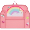 image:imageDelta Children Personalized Mix amp Match Cozee Kids Chair with Interchangeable Patches RainbowRainbow