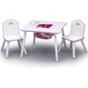 image:imageDelta Children Princess Crown Kids Wood Table and Chair Set with Storage  Greenguard Gold Certified WhitePinkFurniture