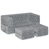 image:imageDelta Children Serta Perfect Sleeper Convertible Sofa amp Play Set for Kids and Toddlers Modular Foam Couch and Flip Out Lounger with 2 Ottomans GreyGrey